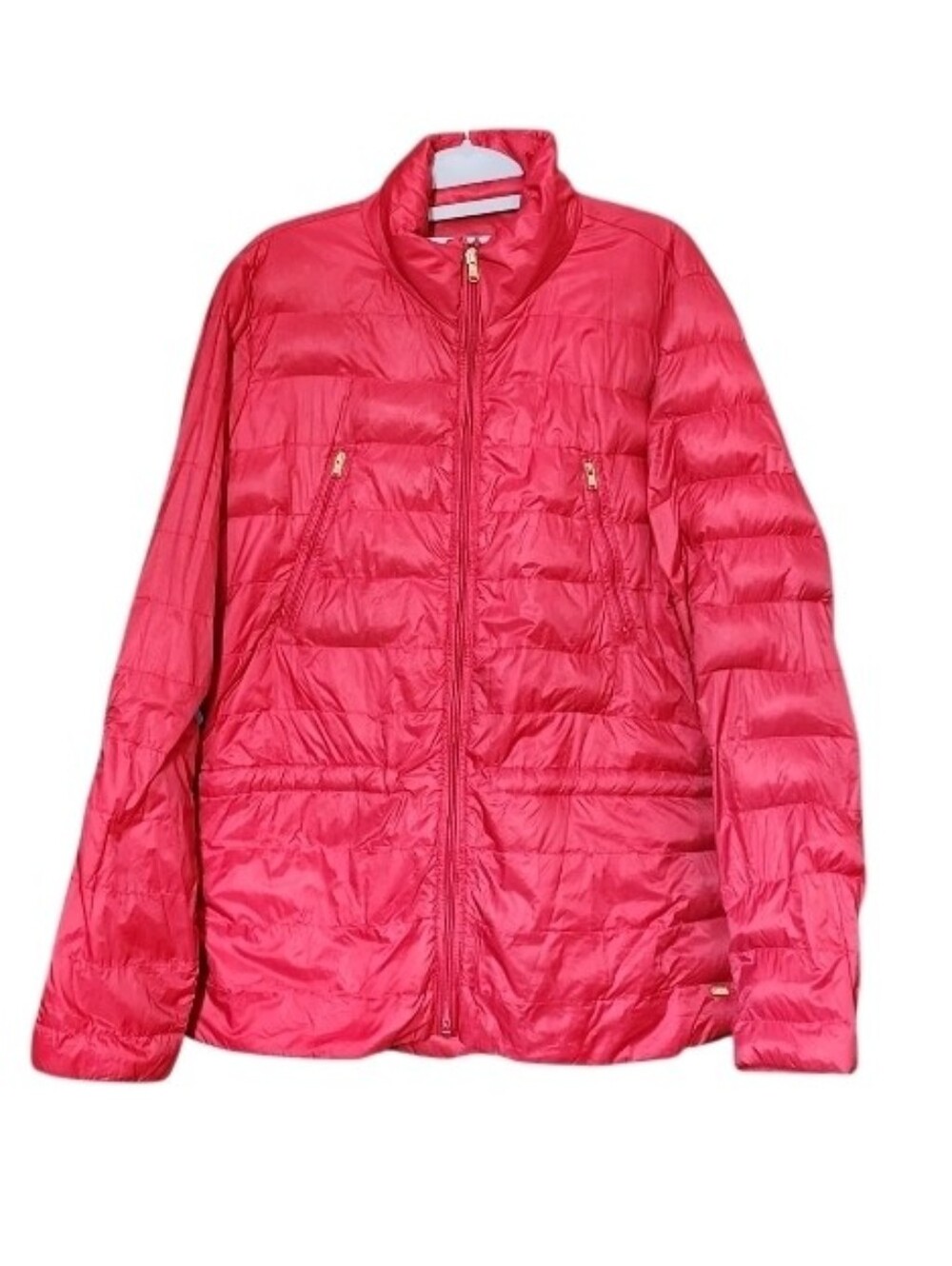 Lauren Ralph Lauren Red Quilted Packable Puffer Jacket